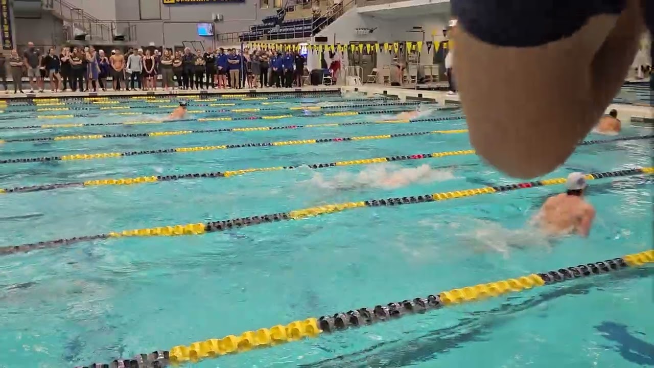 2025 26 NAVY Swimming & Diving: Navy finishes day 1 with 400 Medley Relay win.