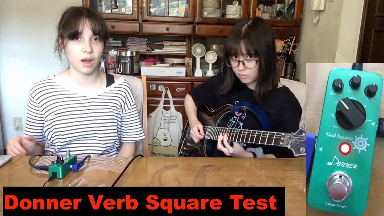 Donner Reverb Effector Verb Square Test! リバーブ エフェクター 7モード