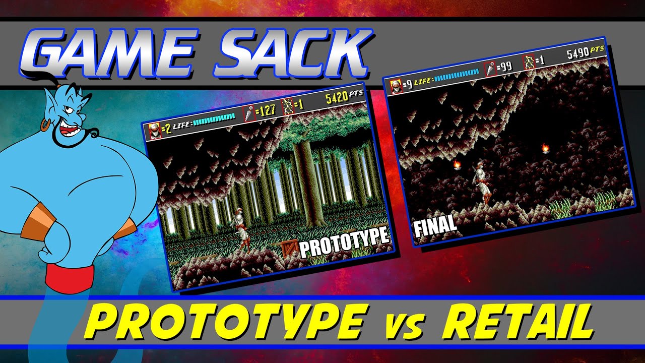 Prototype vs Retail - Game Sack