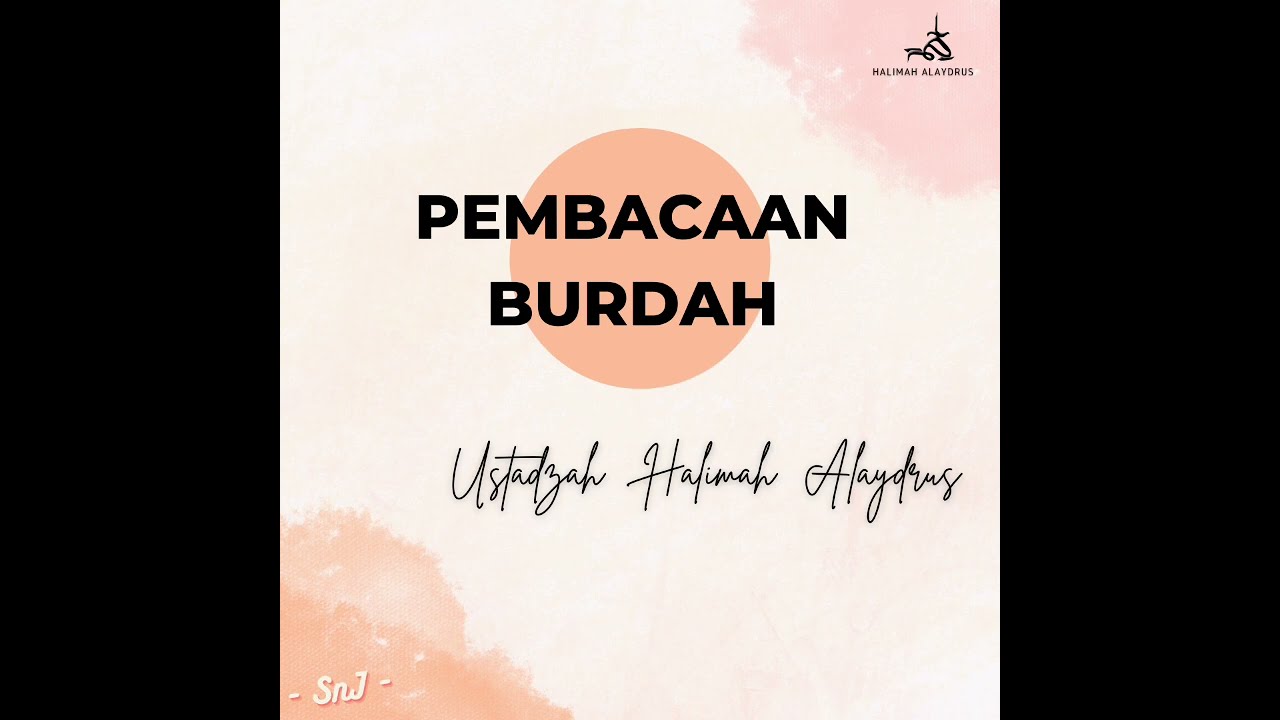 Burdah bersama Ustadzah Halimah Alaydrus