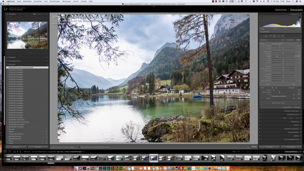 Lightroom Classic CC - Verlaufsfilter und Maske