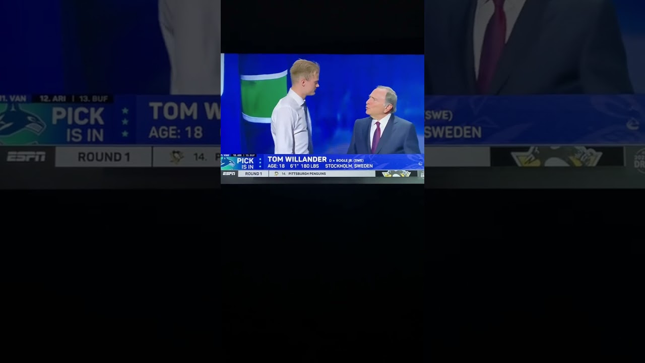 Vancouver Canucks Selected Tom Willander in the 2023 NHL Draft