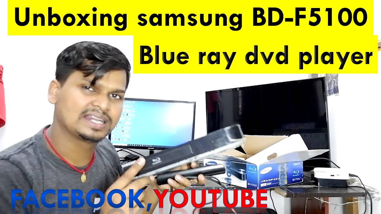 unboxing samsung BD F5100 blue ray player good feature youtube facebook video streaming