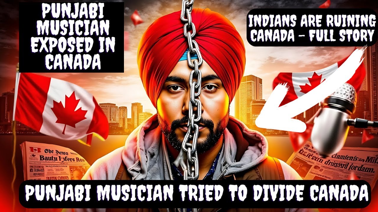 Punjabi Musician Exposed in Canada for Attempting to Divide Canada | Viral Music Video #canadanews
