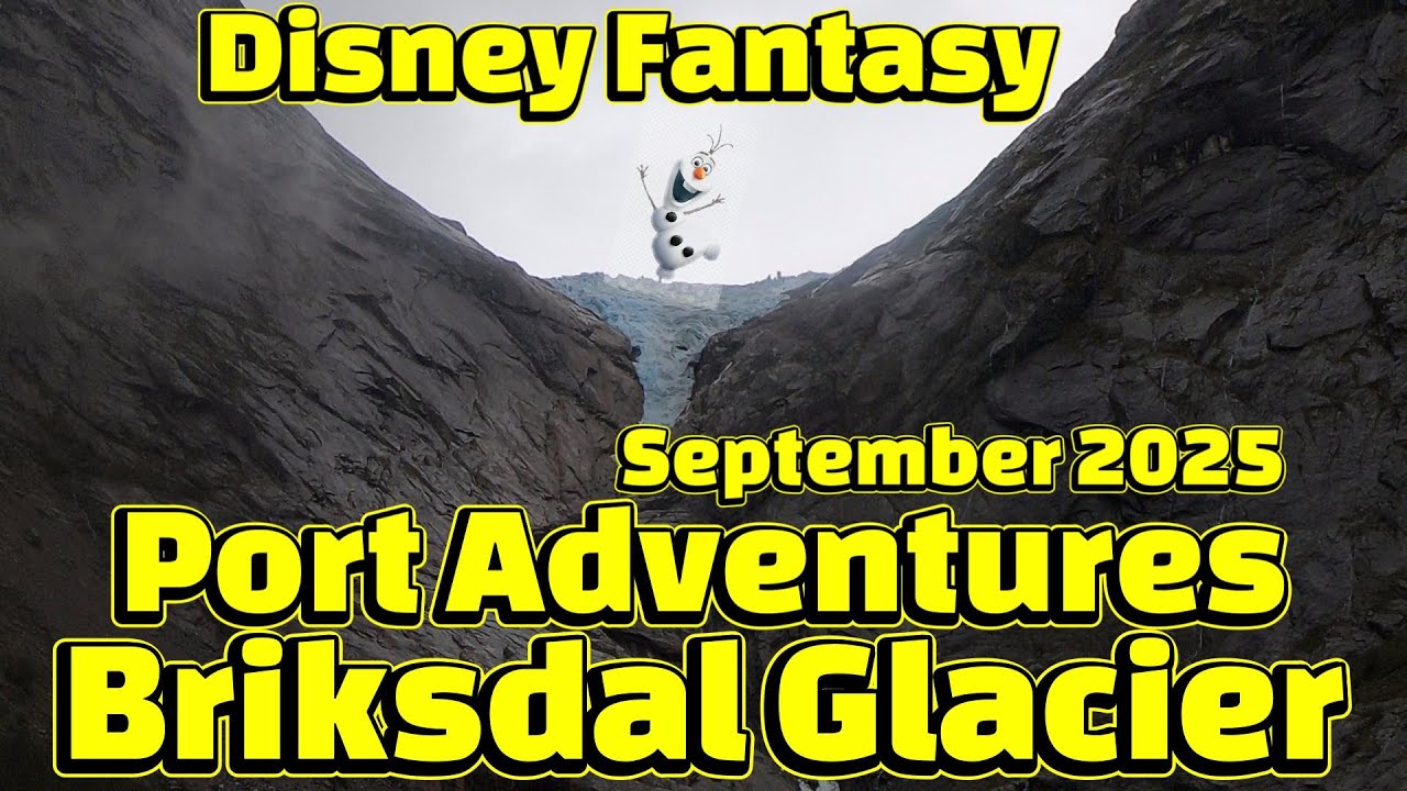 Disney Fantasy. Olden Norway Port Adventure.  Exploring Briksdal Glacier & Riding The Troll Cars