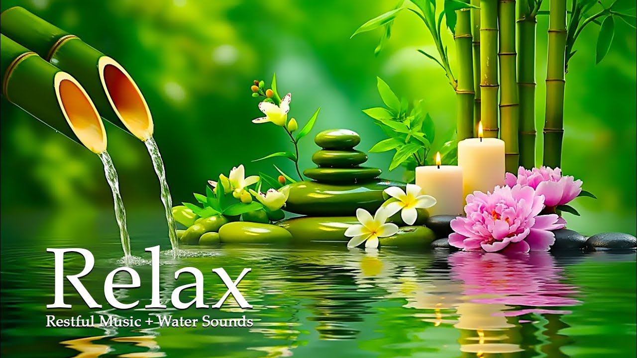 Peaceful Piano Music with Flowing Water Sounds 🌿 Sleep and Healing Therapy