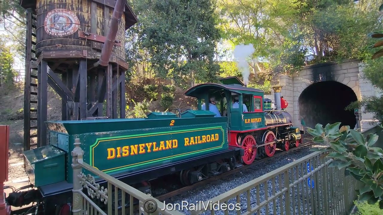 2/22/26 The Disneyland Railroad: E.P. Ripley 2 departs New Orleans Square station-1
