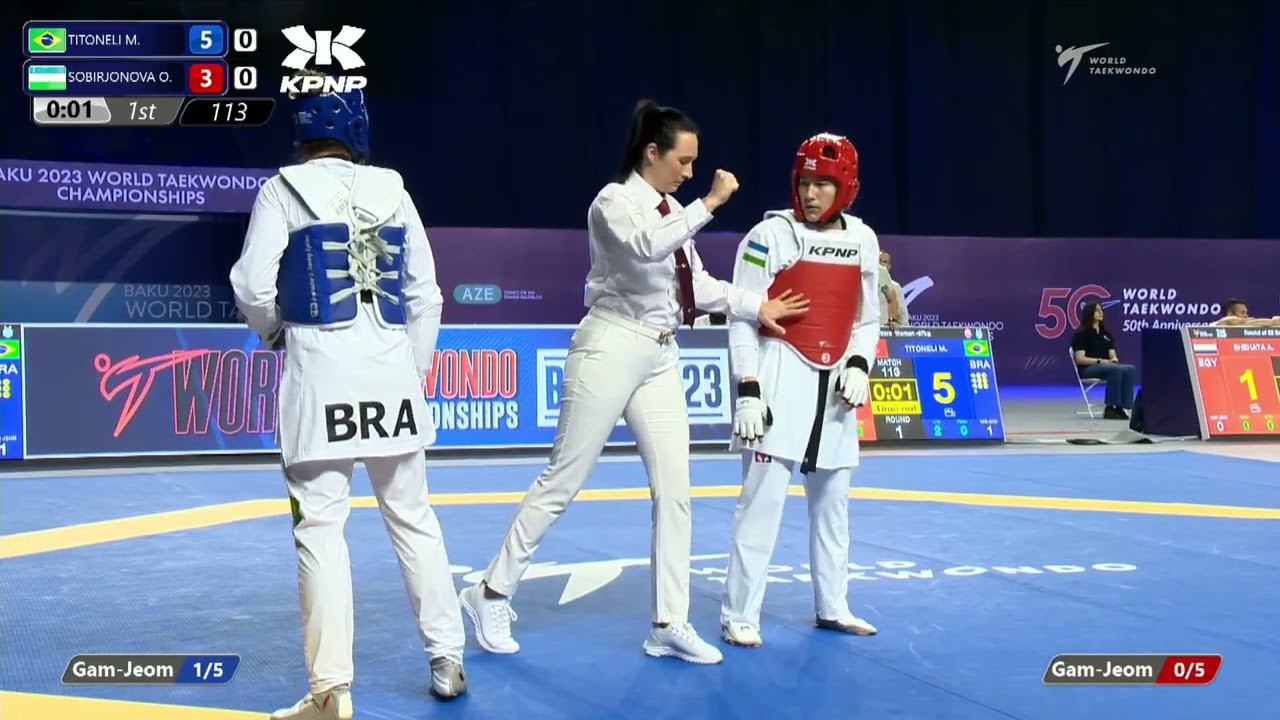 113 R32 Women  67kg BRA TITONELI M  UZB SOBIRJONOVA O