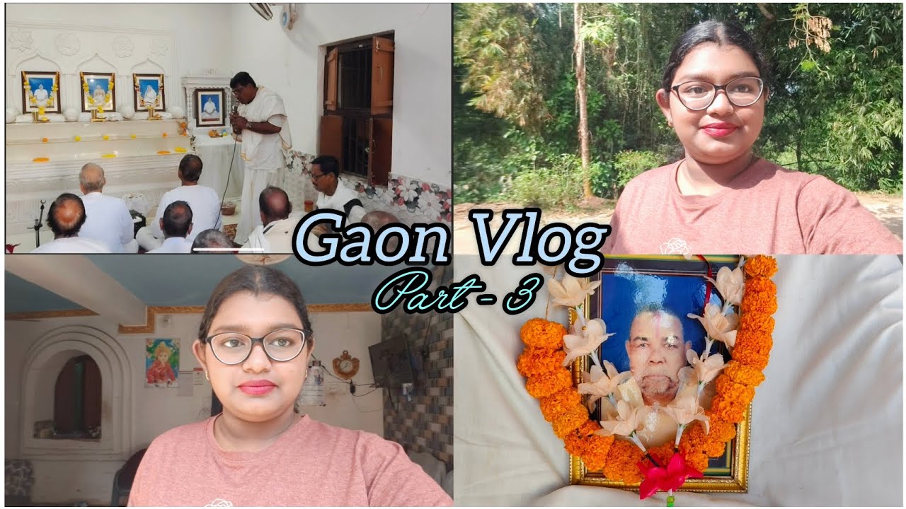 Gaon Vlog 3💌 Pahunch gye..Gaon mein masti😂 Dadu ka pind daan🙏yeh bacha bahut cute hai🫶 satsang 🧿