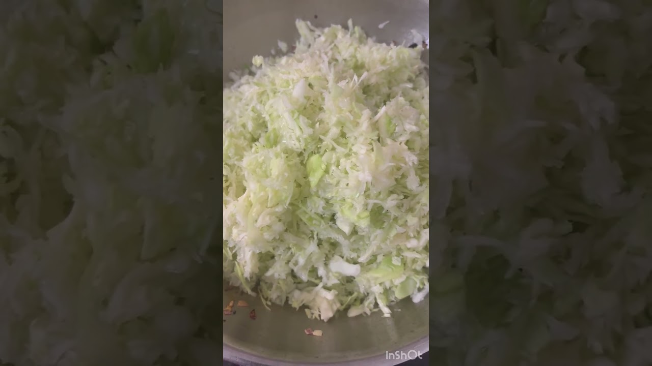 Dry cabbage Palya for chapathi dose pureee