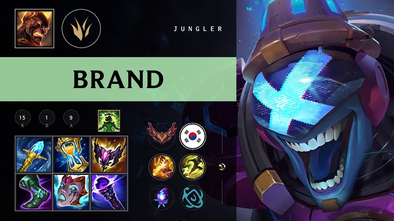 Brand Jungle vs Zac - KR Grandmaster Patch 26.09