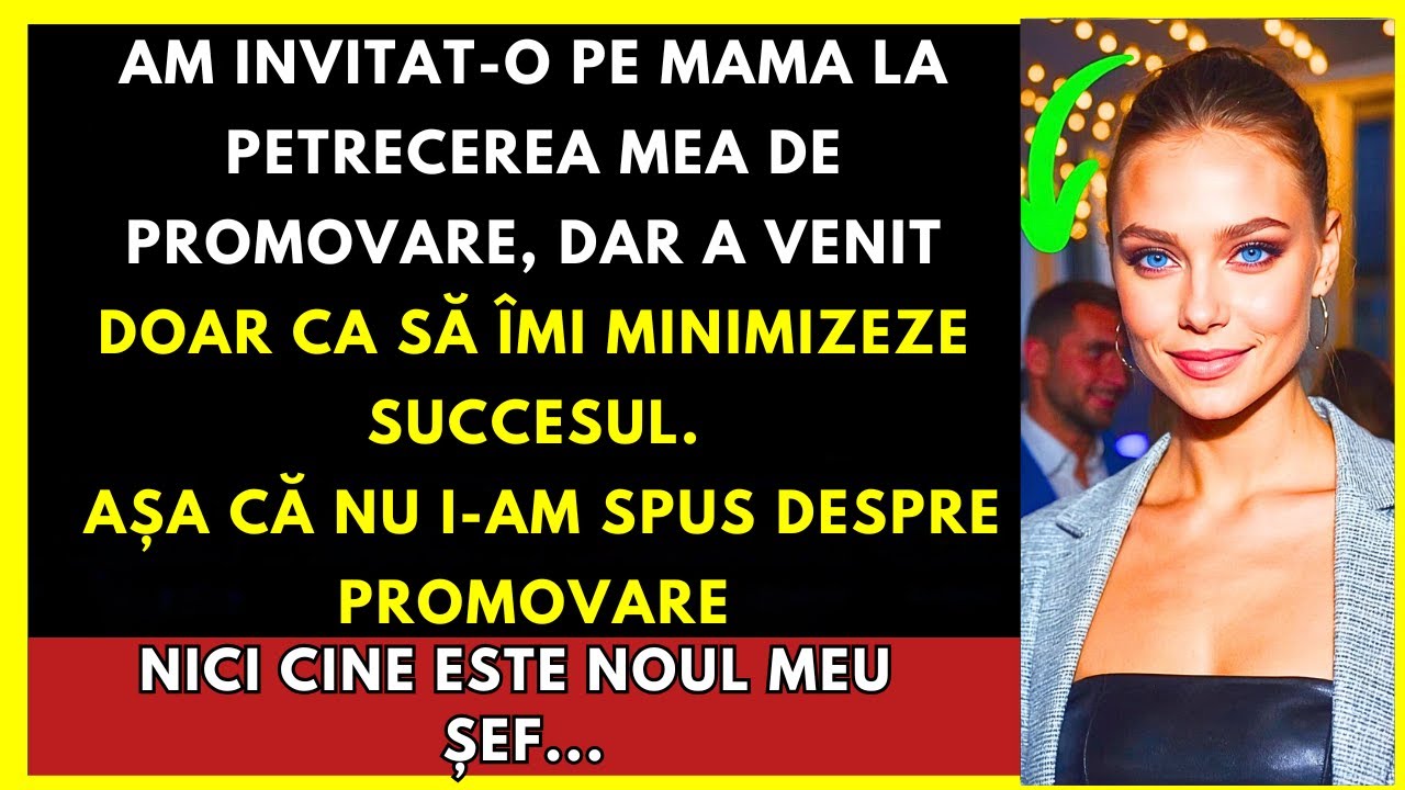 Am Invitat-o Pe Mama La Petrecerea Mea De Promovare, Dar A Venit Doar Ca Să Îmi Minimizeze Succesul.
