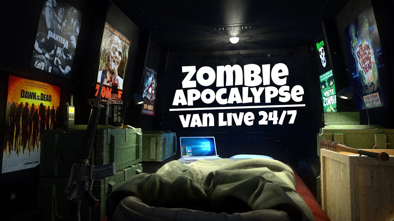 Zombie Apocalypse Rainy Van Life 24/7