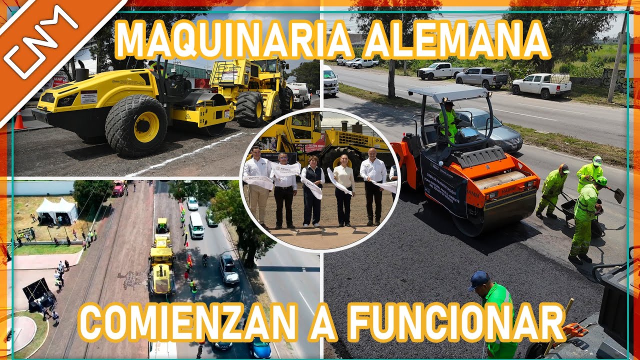 Ponen en marcha las primeras maquinarias alemanas para repavimentar las carreteras de México