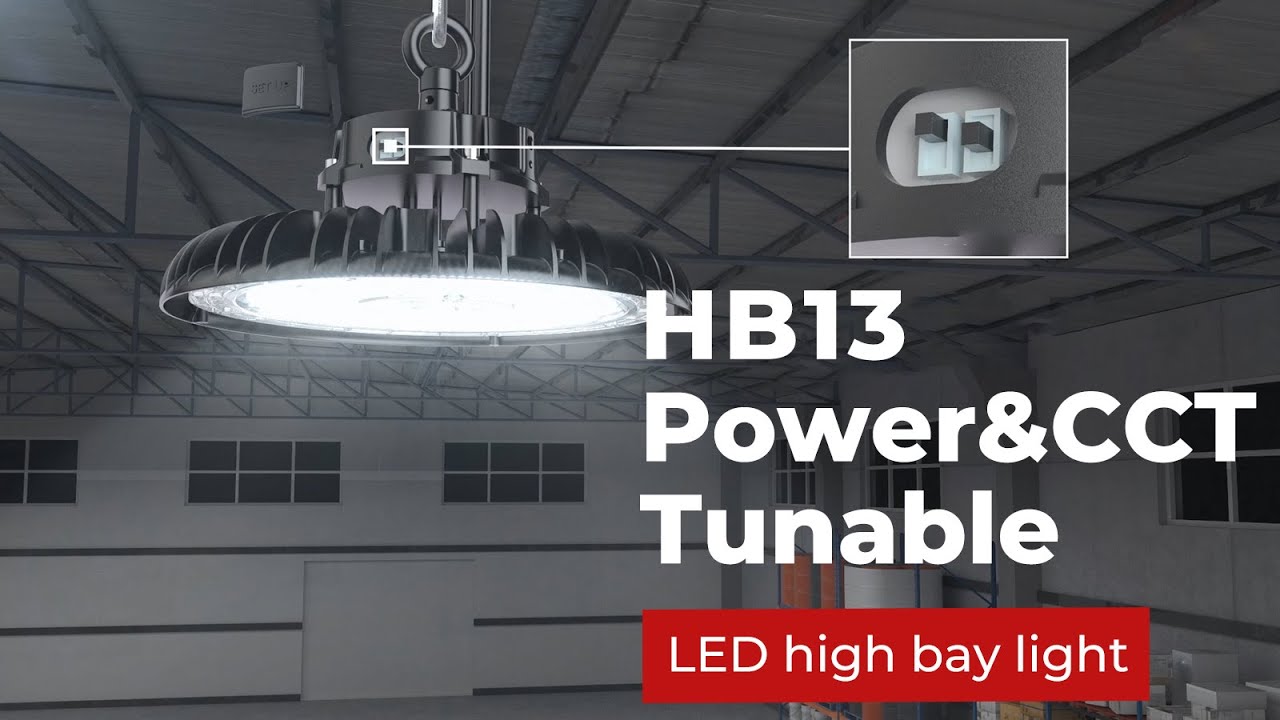 Huadian lighting | HB13 Power&CCT tunable LED high bay light.