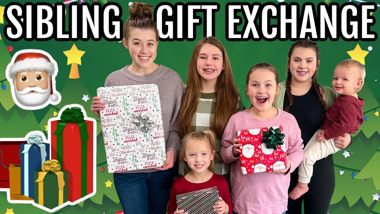 SECRET SANTA SiBLING GiFT EXCHANGE w/ 6 KiDS 2022!!🎁