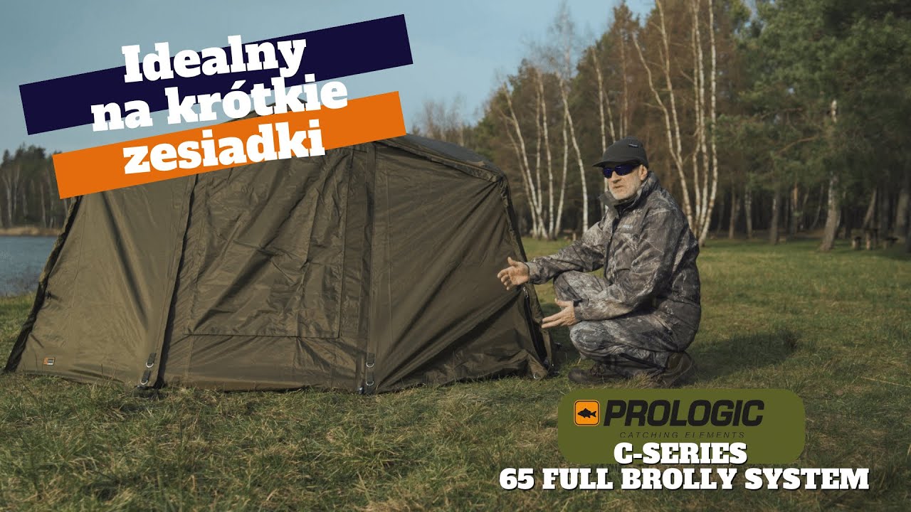 Idealny namiot na kr&oacute;tkie zasiadki - Prologic C-Series 65 Full Brolly System