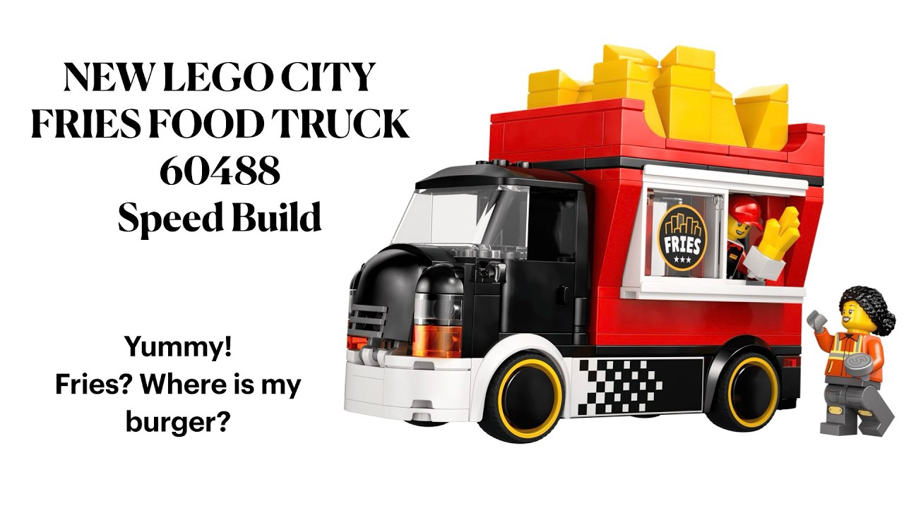 'NEW' LEGO CITY FRIES FOOD TRUCK 60488 - Speed Build and Review