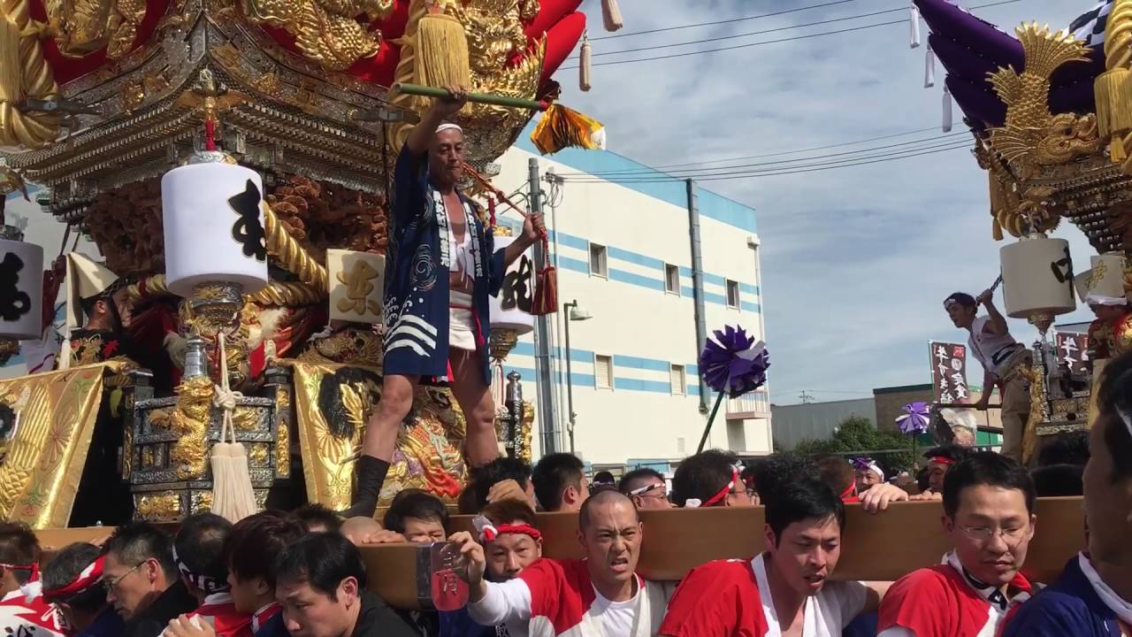 2016 10 13 曽根天満宮秋祭り 東之町 伊保中部 サンクス前