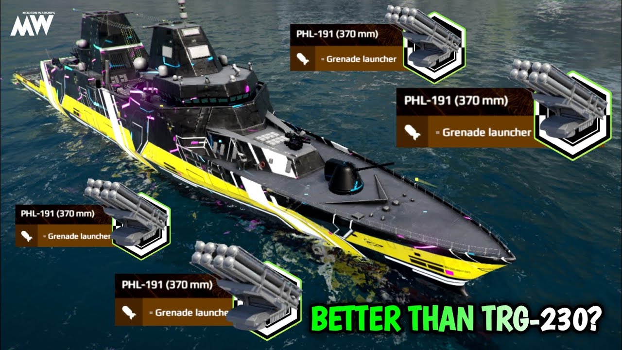Modern Warships PHL-191 - New VIP Grenade Launcher 🔥 - Alpha Test
