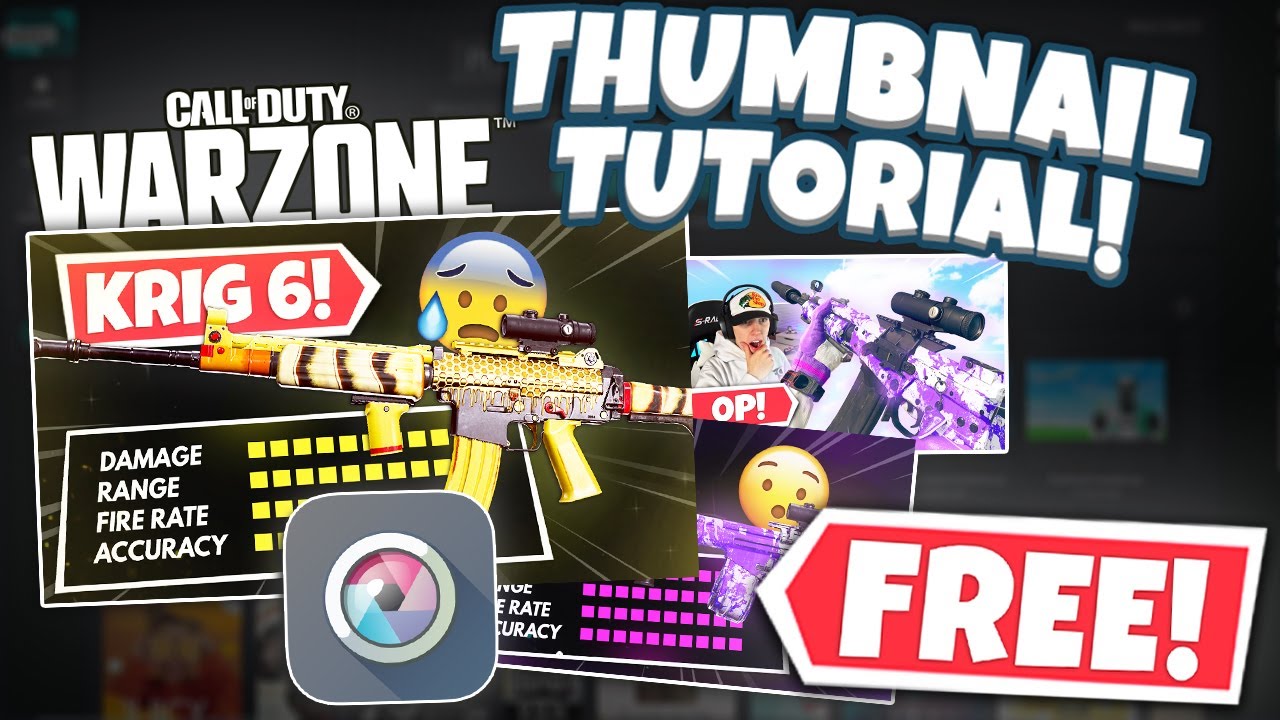 How To Make A FREE COD Warzone Thumbnail In Pixlr 2021! (Free Template + Tutorial)
