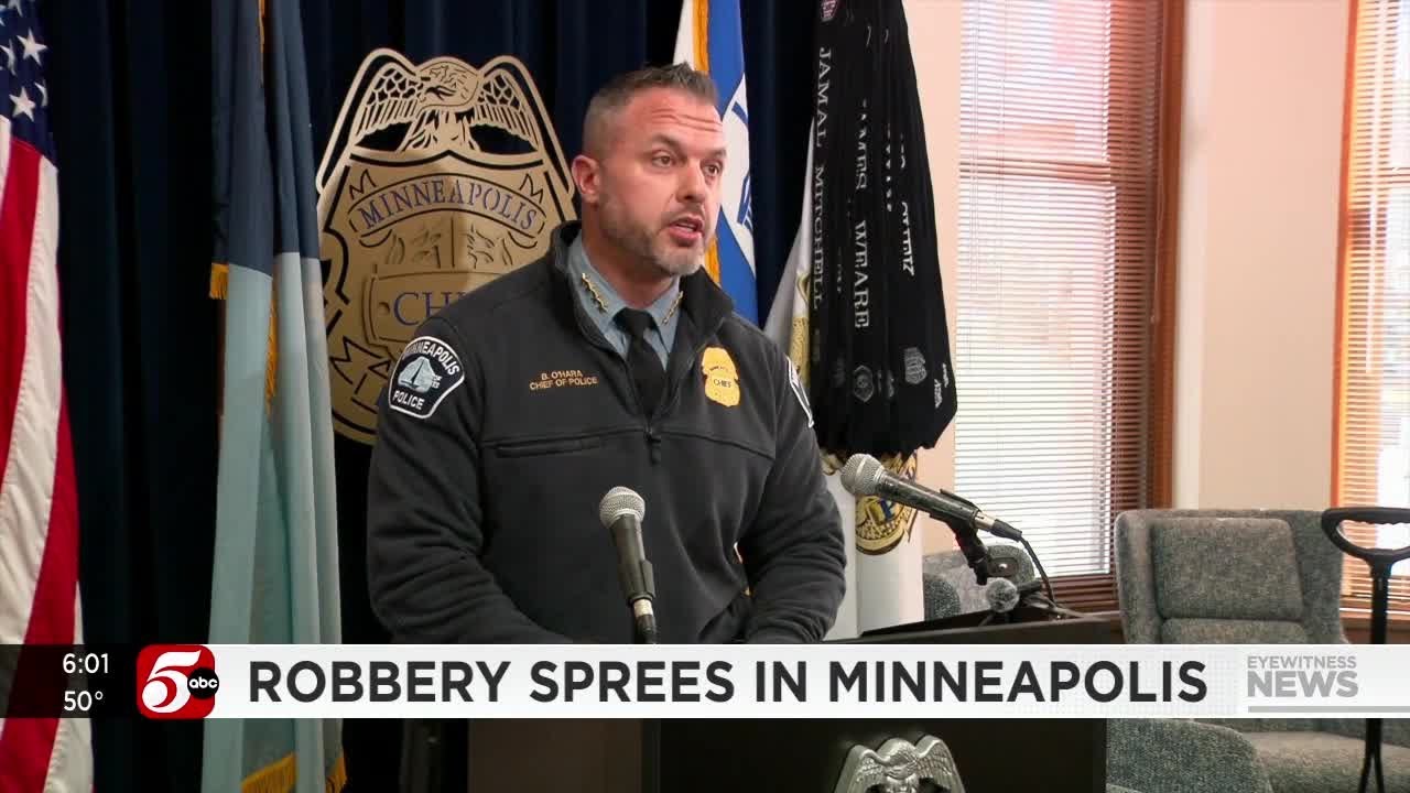 Minneapolis police chief: Juveniles believed to be behind 'coordinated' crime sprees