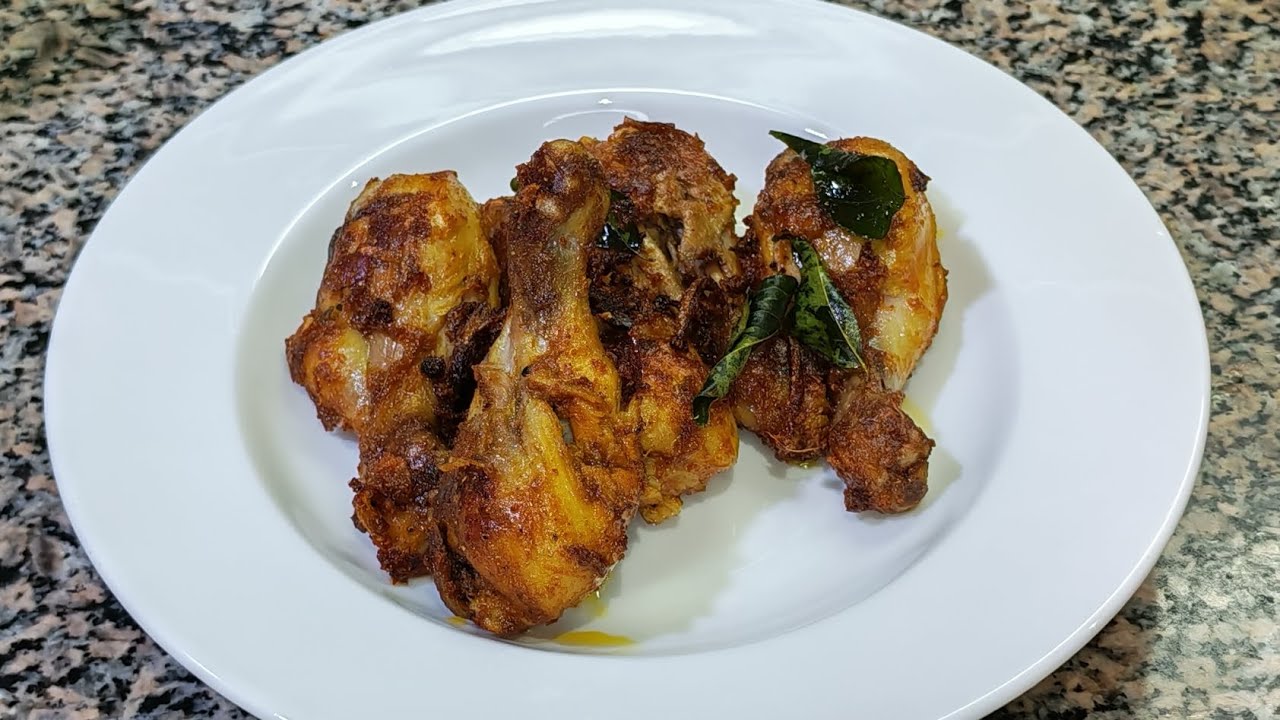 केरला स्टाइल चिकन फ्राई |मसालेदार केरला चिकन फ्राई |Spicy Kerala Style Chicken fry 