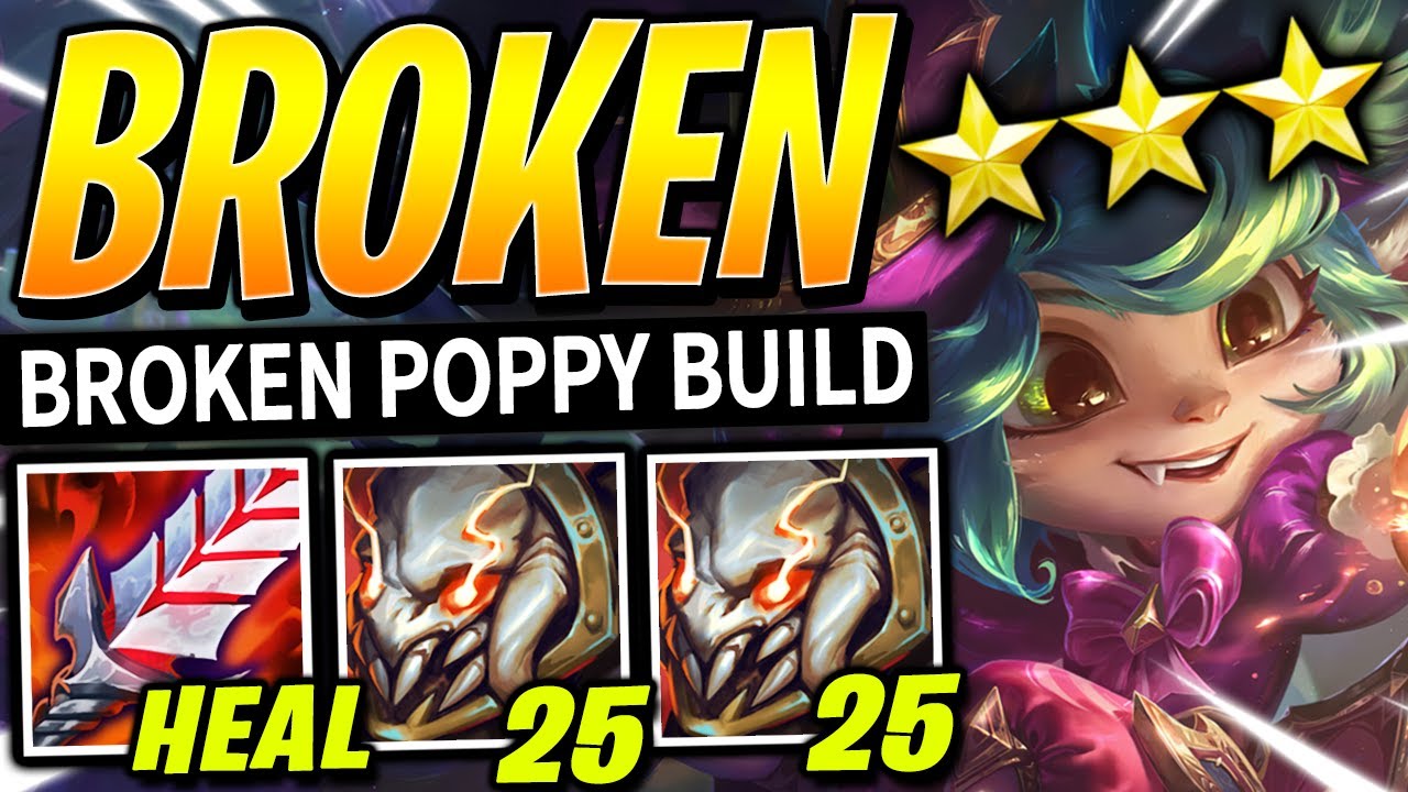 BROKEN POPPY 3 ⭐⭐⭐ x2 TITANS BUILD!! - Teamfight Tactics TFT Best Comps Set 12 Guide