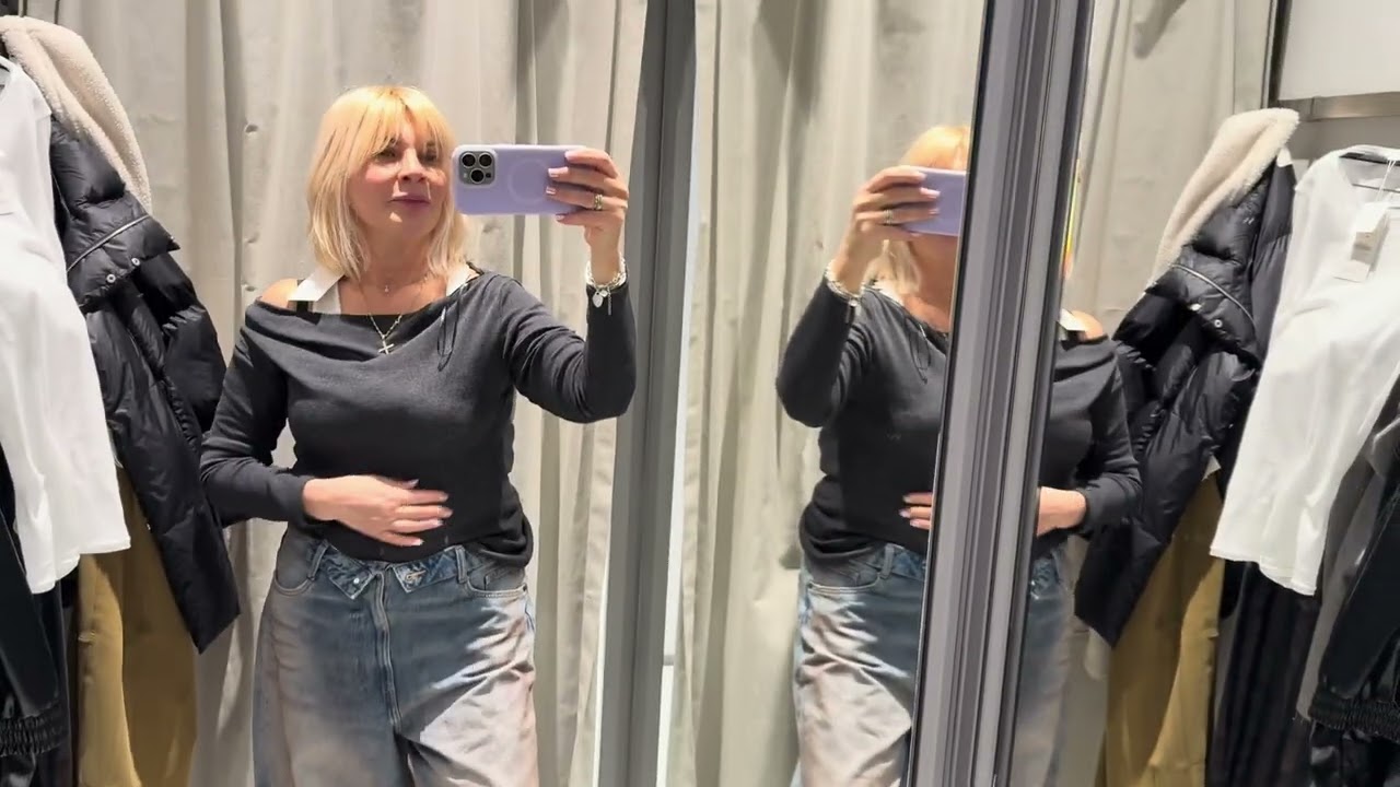 Total Look из ZARA: Идеальные полосатые джинсы и не только. ZARA NEW IN.
