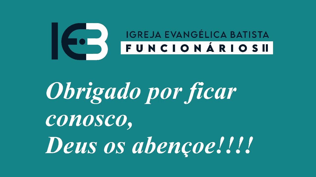 CULTO DE CELEBRAÇÃO AO SENHOR - 08/03/2026