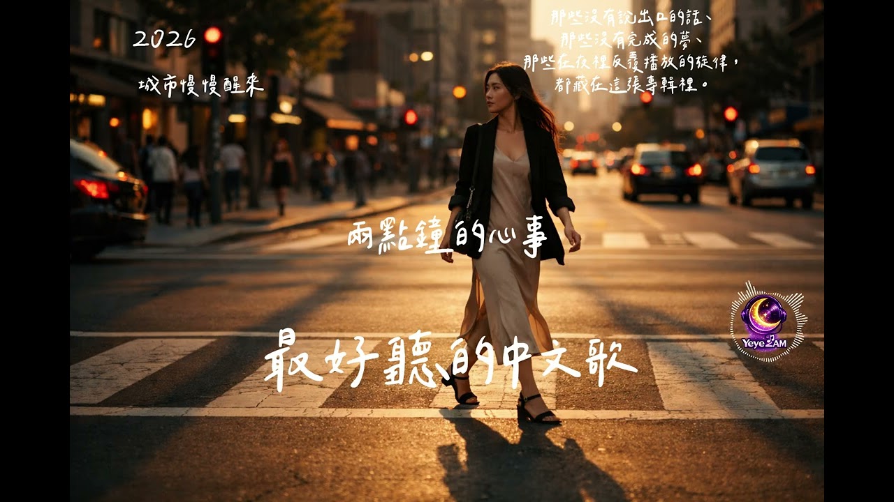 城市慢慢醒來🌙｜兩點鐘的心事｜2026華語情歌主打｜Urban Pop × R&B × 深夜情緒循環｜夜夜不打烊｜深夜華語流行音樂｜Urban Pop × R&B × Hip-Hop