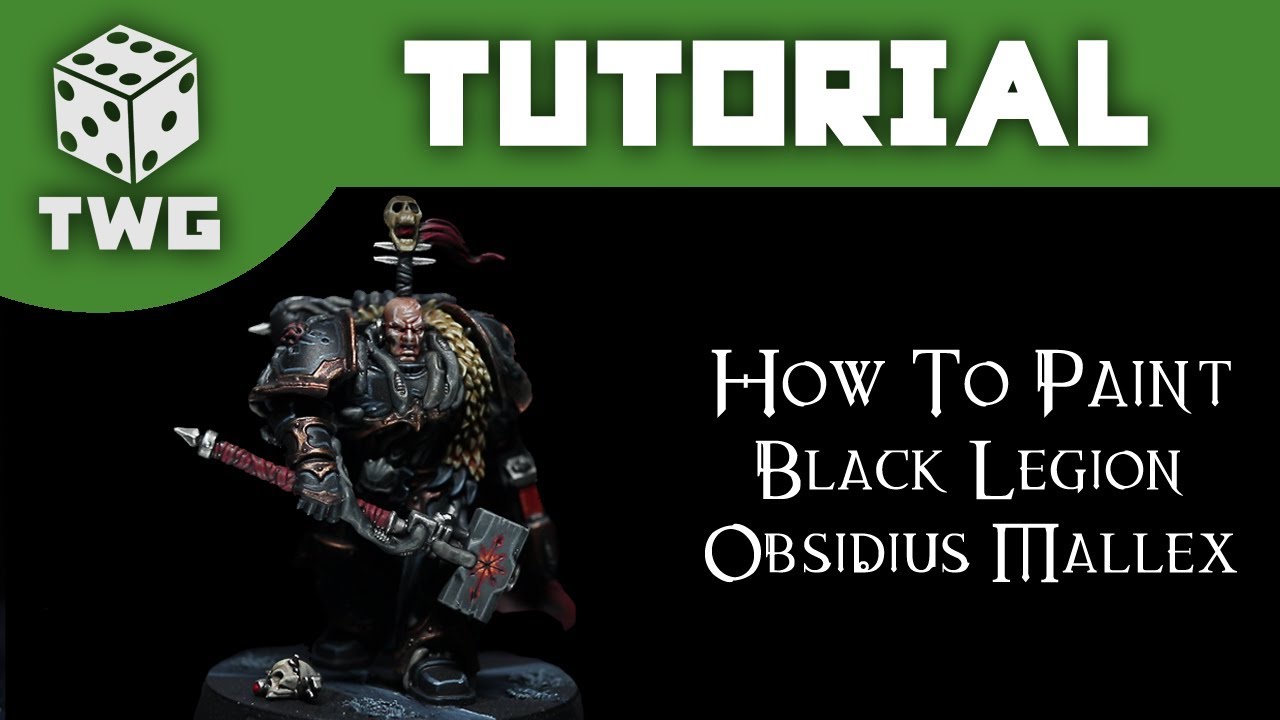 How To Paint Black Legion Chaos Space Marines: Warhammer 40k Tutorial (The War Gamer)