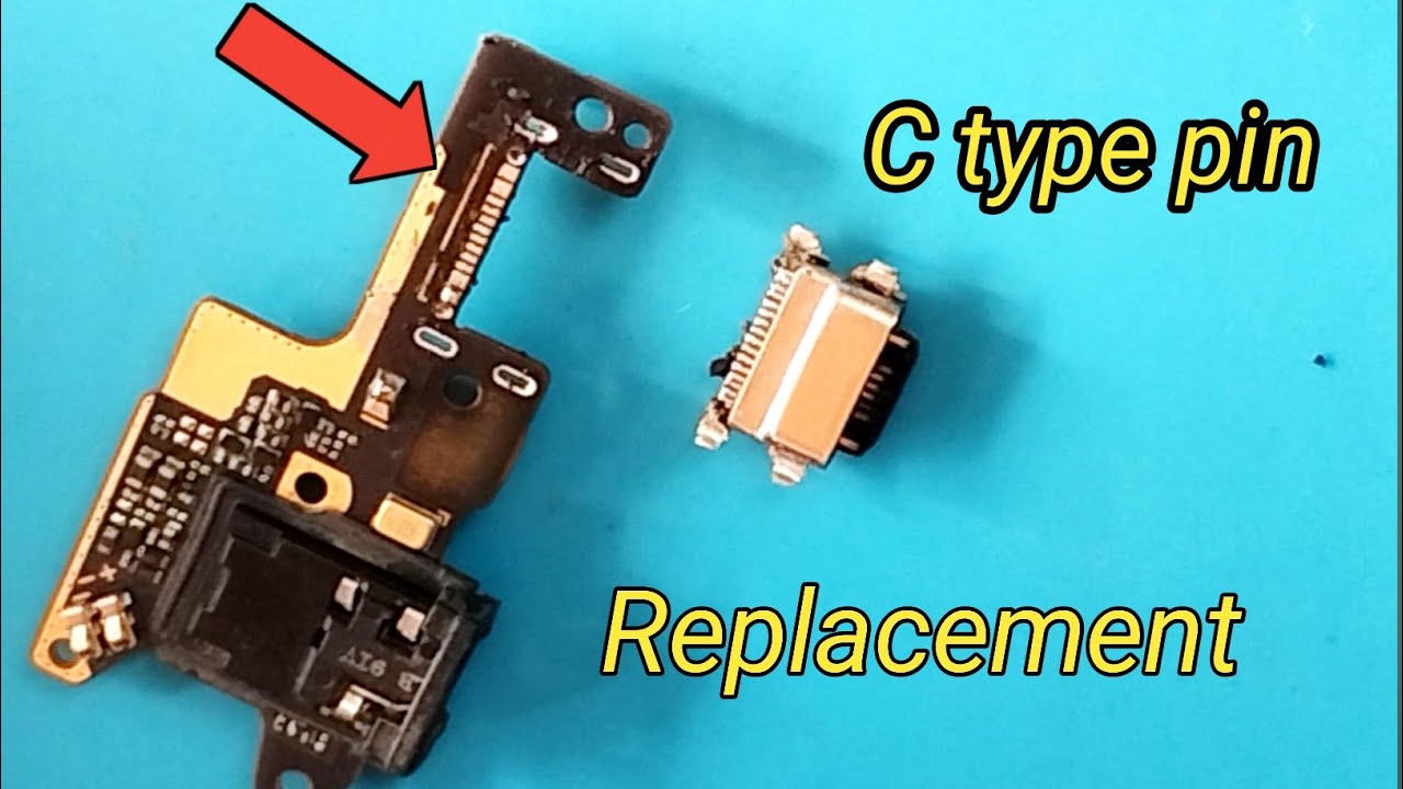 how to replace c type charging pin/c type charging conector kaise change karein