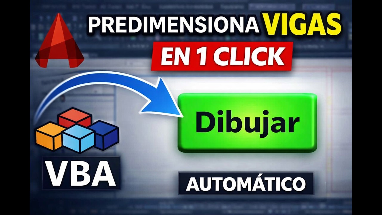 Pluggin de AutoCAD para predimensionamiento de vigas