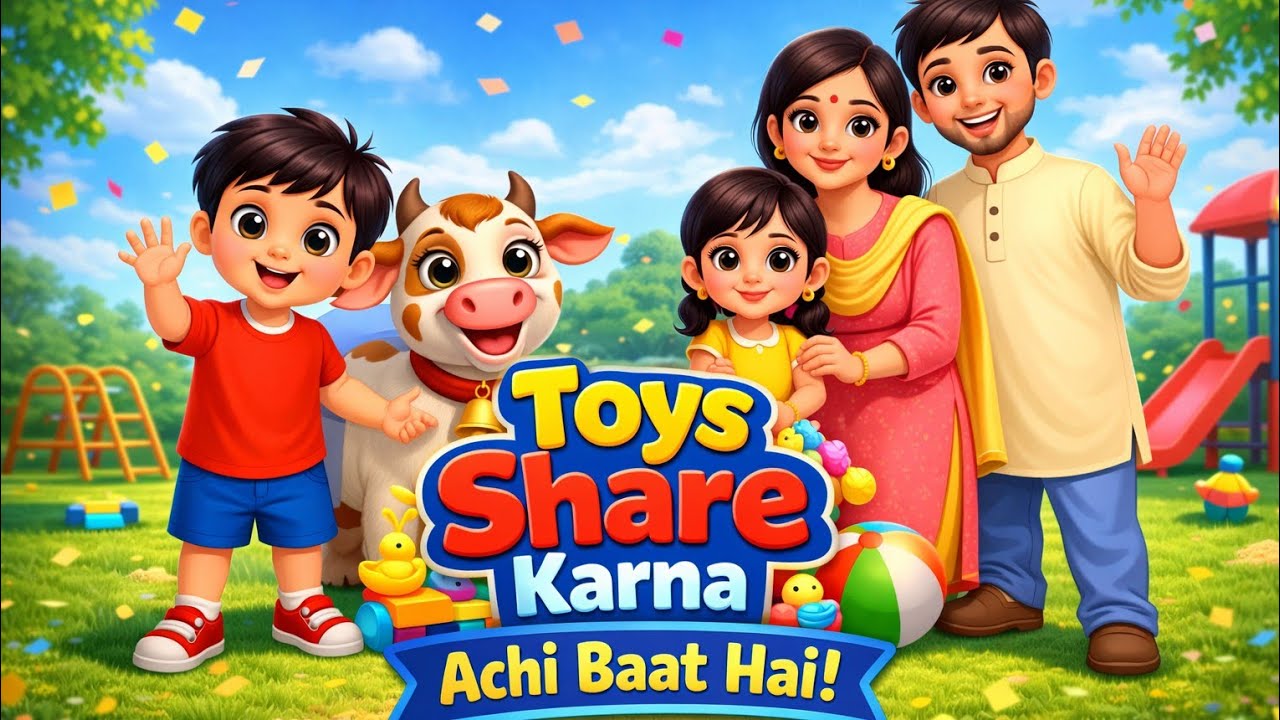 Toys Share Karna Achi Baat Hai 🤝 | Kids Moral Song | Masti Rhymes Yt  #kidscartoon #nurseryrhymes 