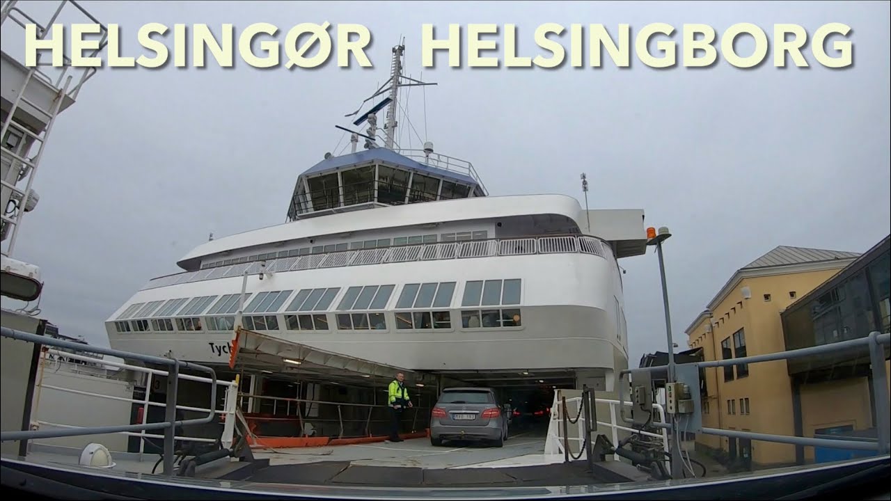 Öresundslinjen. Denmark to Sweden taking the ferry from Helsingør to Helsingborg
