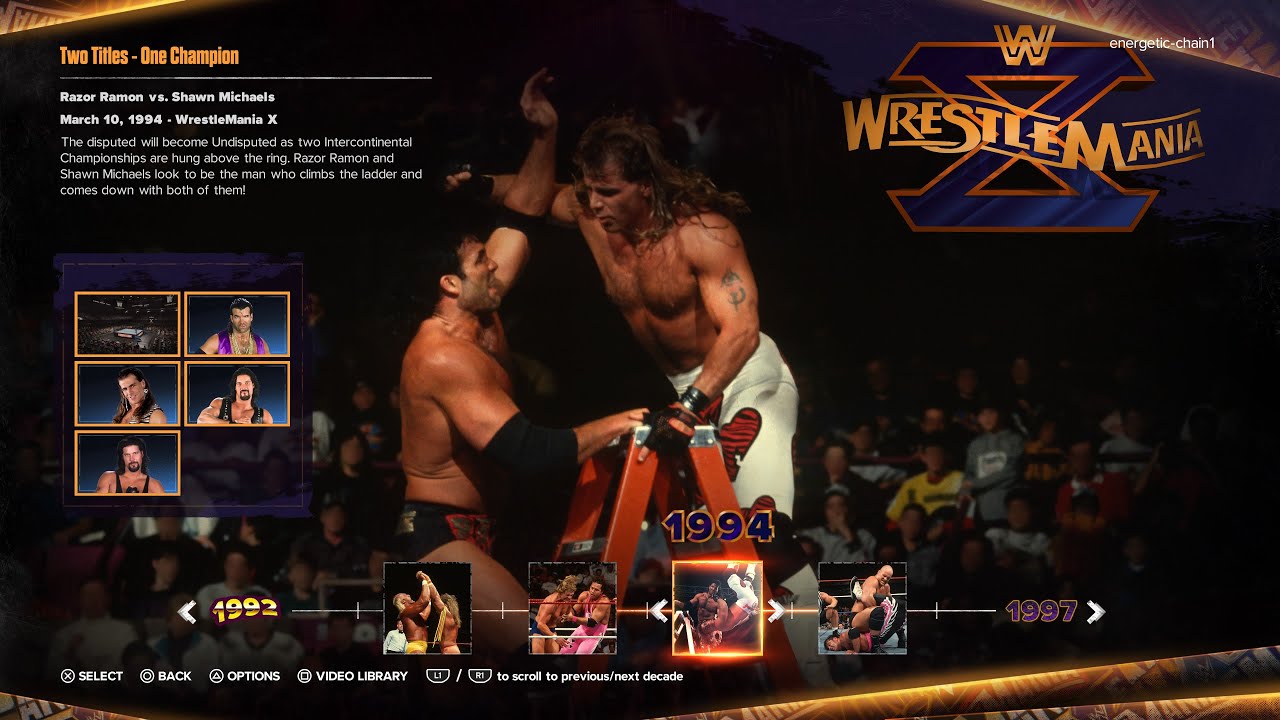 Shawn Michaels vs Razor Ramon: WrestleMania X: 40 Years of WrestleMania: WWE 2K24 Showcase Mode
