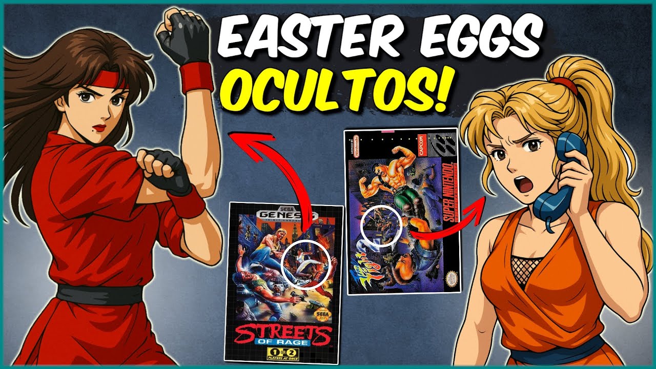 EASTER EGGS SUBLIMINARES escondidos entre as capas de STREETS OF RAGE e FINAL FIGHT