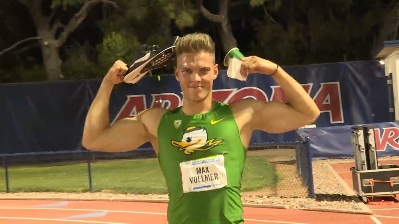 2019 Pac-12 Track & Field Championships: Oregon's Max Vollmer becomes fourth freshman to win...