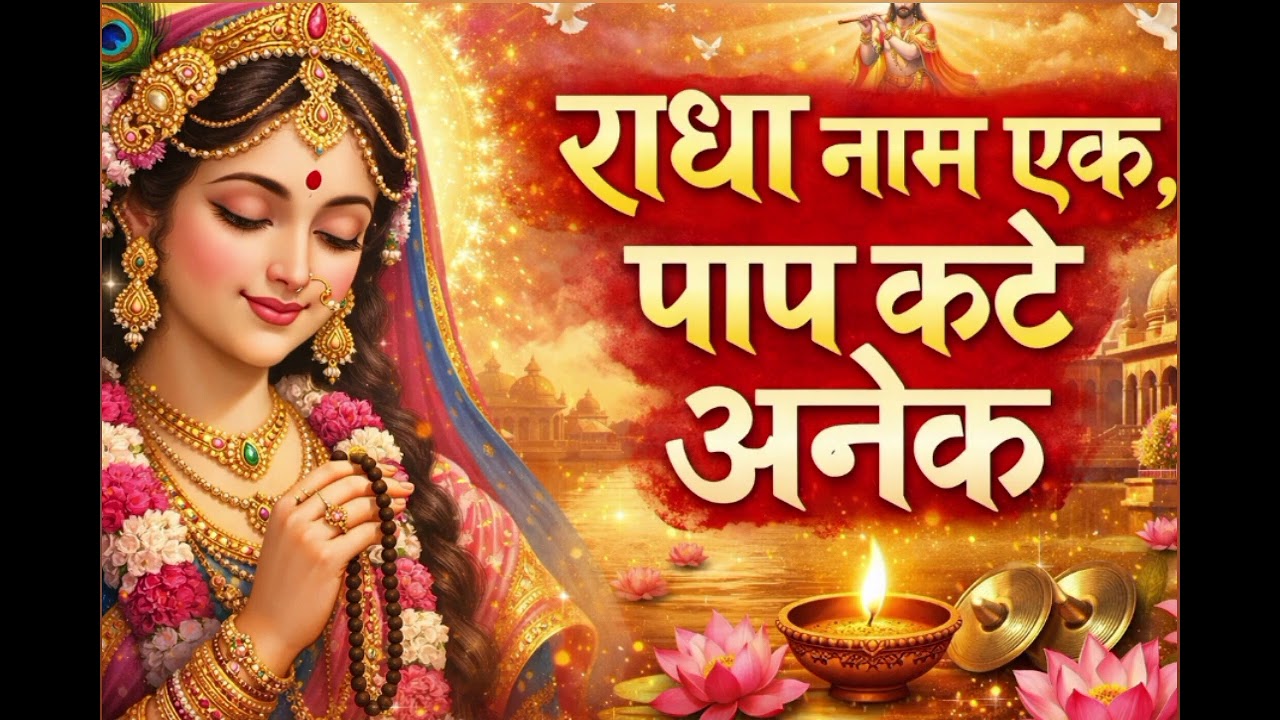 राधा नाम जप | Radha Naam Jaap | राधा नाम एक, पाप कटे अनेक | 30 min Bhajan