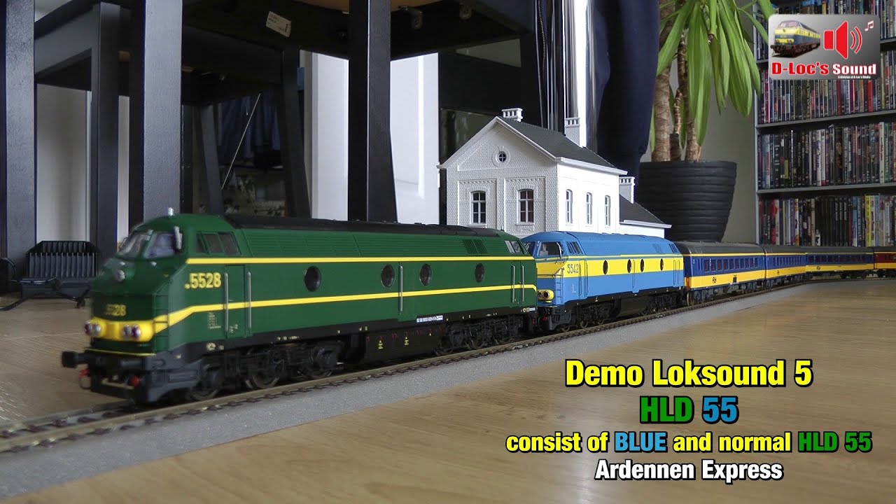 Loksound 5 Demo - Ardennen Express with 2x HLD 55