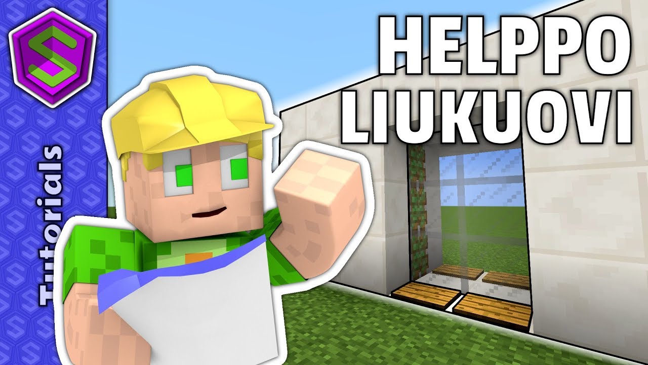 Lukittava Liukuovi! | Minecraft Tutoriaali