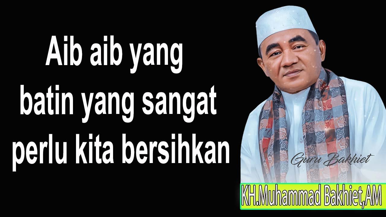 Aib aib yang batin yang sangat perlu kita bersihkan