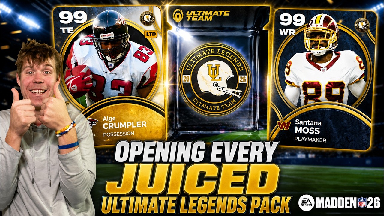 Открываю все УСИЛЕННЫЕ наборы Ultimate Legends в Madden!!