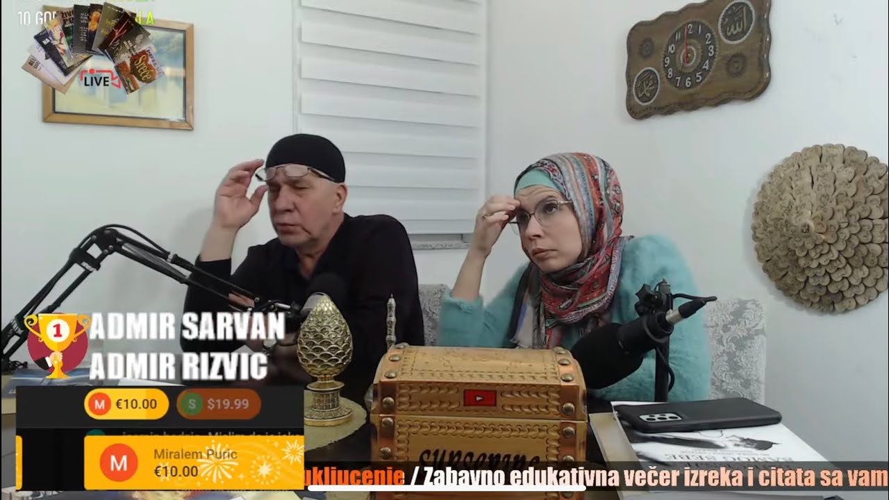 Zabavno edukativna večer izreka i citata - hfz.Čajlaković Husejn i Fatima Čajlaković Mesanovic