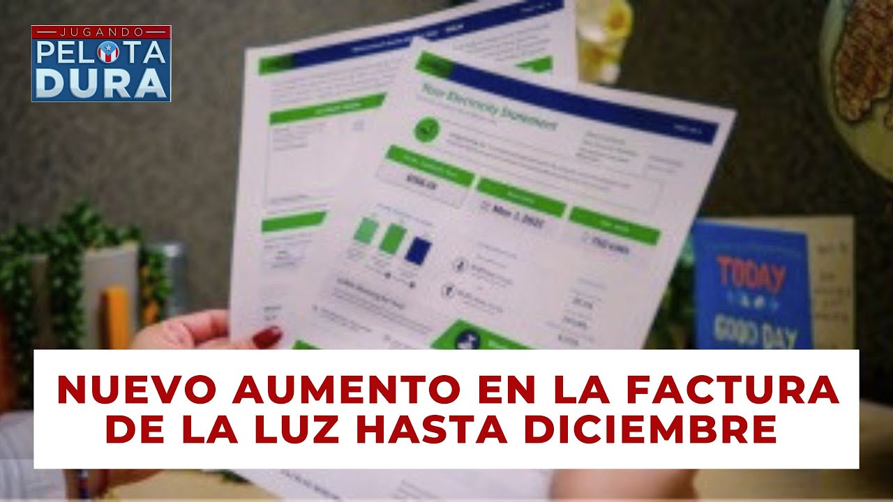 Nuevo aumento en la factura de la luz hasta diciembre