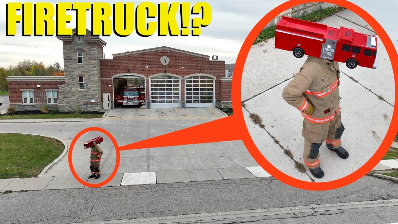 when your drone see's FireTruck Head at the Fire Station, Don't stop! Keep driving away Fast!!