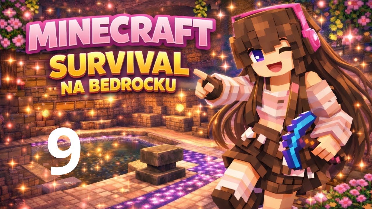 Survival na bedrocku 🌸#9🌸 10 000 kratek później: czarny dąb, ametysty i dom wiedźmy?!