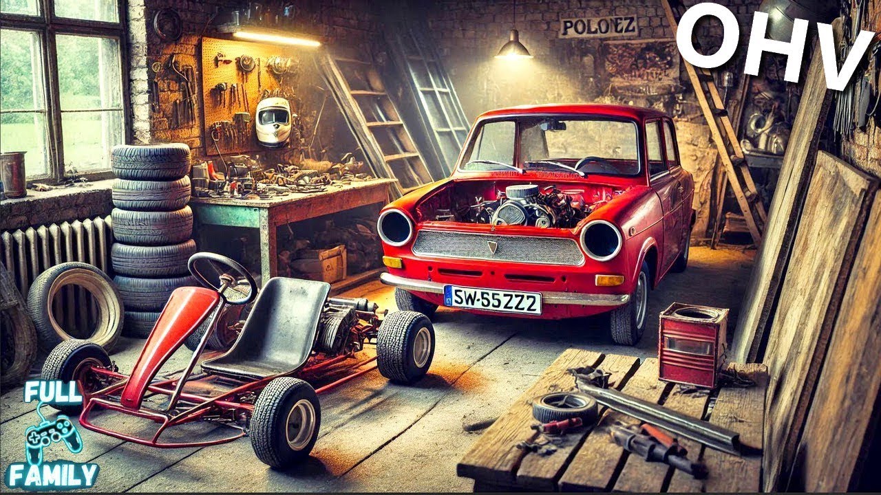UN JEU DE RESTAURATION DE VOITURE ET DE CONSTRUCTION DE KARTING / OHV