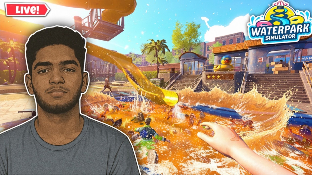 I BUILDMY OWN WATERPARK LIVE🔴